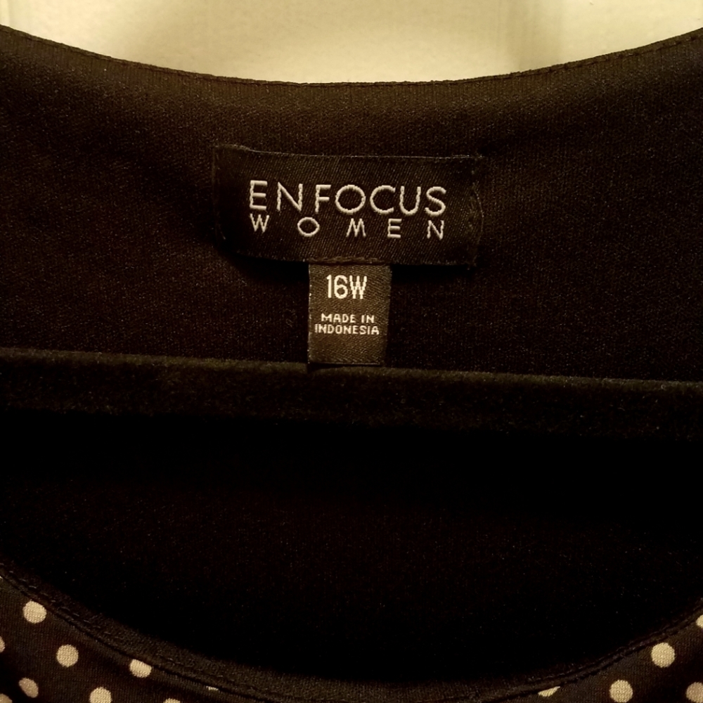 Enfocus Women's Faux Wrap Dress